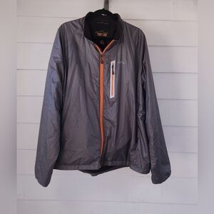 Orvis Trout Bum Full Zip Grey Lightweight Outdoor Shell Jacket XXL​